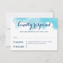 RSVP REPLY RESPONSE青い水色のキッズ情報