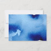 RSVP REPLY RESPONSE CLASSY navy blue water color (裏面)