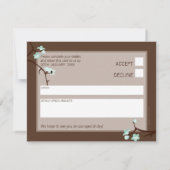 RSVP REPLY SLIP :: cherry blossoms 4L 招待状 (裏面)