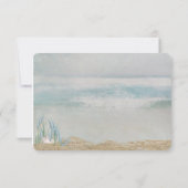 RSVP-s結婚 starfish onビーチ 招待状 (裏面)