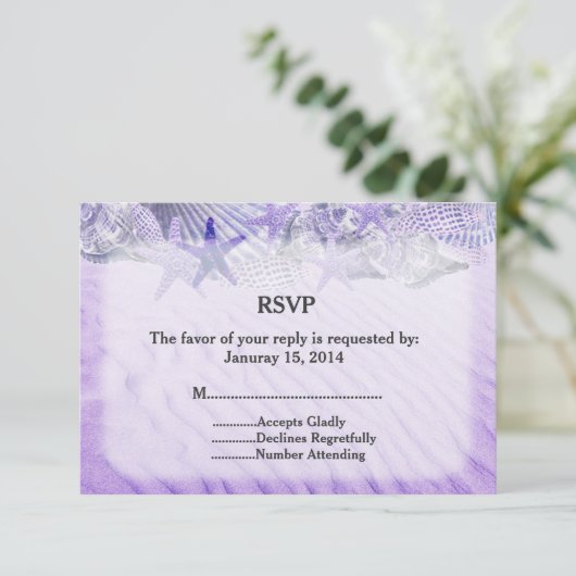 RSVP seashell1を結婚している貝殻のヒトデ (スタンド正面)