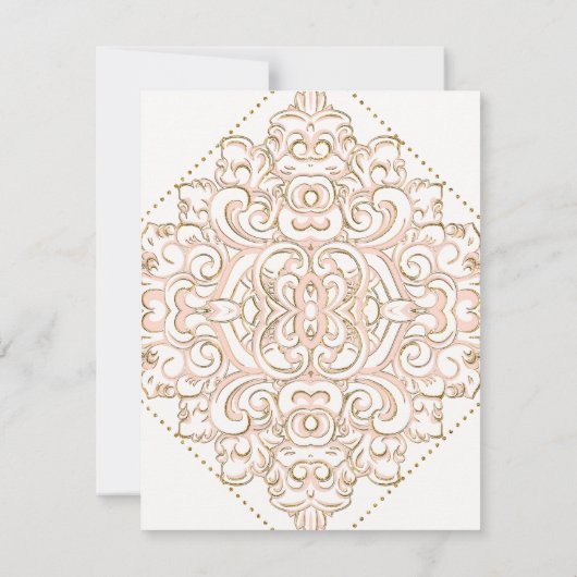 RSVP wメニュー上等のエレガントでフォーマルでモダンなレース (裏面)