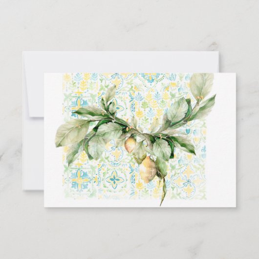 RSVP w/Mealを結婚するイタリア語Lemon Grove | Boho (裏面)