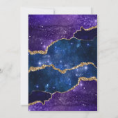 *~* RSVP Webサイト – AGATE Blue AR13 結婚s 招待状 (裏面)