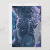 *～* RSVP WebサイトAGATE AR13 Lavender Stars 結婚's 招待状 (裏面)