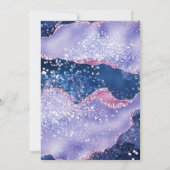 *～* RSVP WebサイトLavender AGATE Stars AR13結婚's 招待状 (裏面)