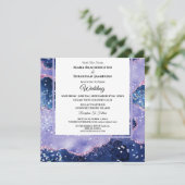 *~* RSVP Website Lavender AGATE AR13 Stars 結婚's 招待状 (スタンド正面)