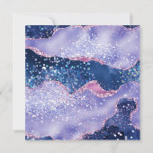 *~* RSVP Website Lavender AGATE AR13 Stars 結婚's 招待状 (裏面)