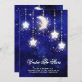 *~* RSVP Website MOON STARS SEVANAL AR14 結婚's 招待状 (正面/裏面)