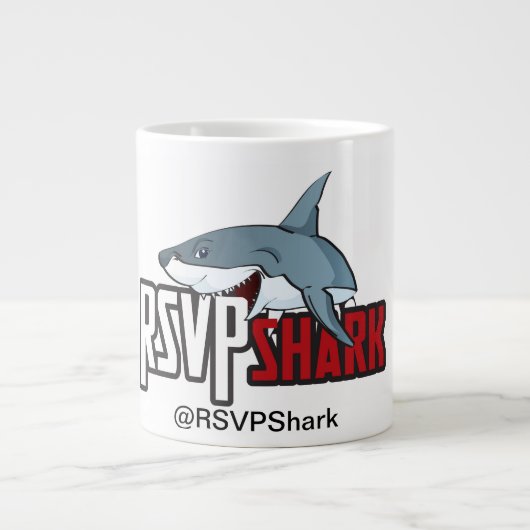 RSVPSharkのコーヒー・マグ ジャンボコーヒーマグカップ (正面)
