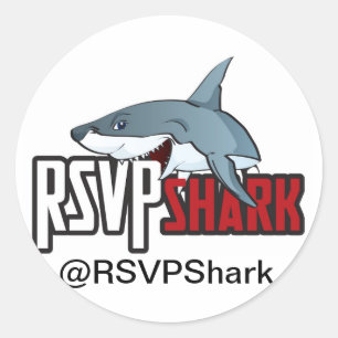 RSVPSharkのステッカー ラウンドシール
