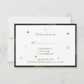 RSVPSweet sixteen、魅惑された森 招待状 (裏面)