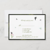 RSVPSweet sixteen、魅惑の森、妖精 招待状 (裏面)