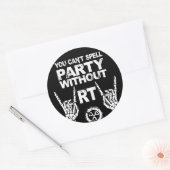 RTがないとパーティーを綴れない放射線学 ラウンドシール (封筒)