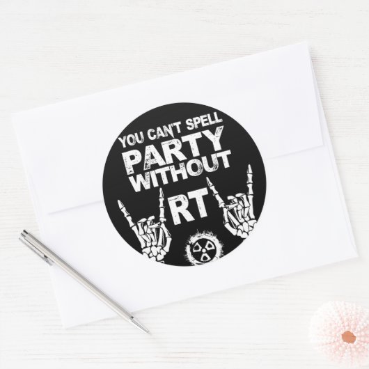 RTがないとパーティーを綴れない放射線学 ラウンドシール (封筒)