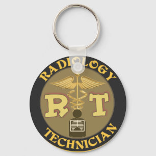 RTの放射線学の技術者のバッジ-ロゴ キーホルダー