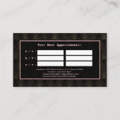 rtデコバラ金ゴールドモノグラムメイクアップアーティスト 予約カード (裏面)