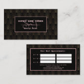 rtデコバラ金ゴールドモノグラムメイクアップアーティスト 予約カード (正面/裏面)