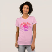 RT女性VネックT型 Tシャツ (正面フル)