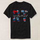 RT愛国心7月4日USA国旗の独立記念日 Tシャツ (デザイン正面)