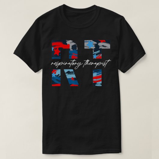 RT愛国心7月4日USA国旗の独立記念日 Tシャツ (デザイン正面)