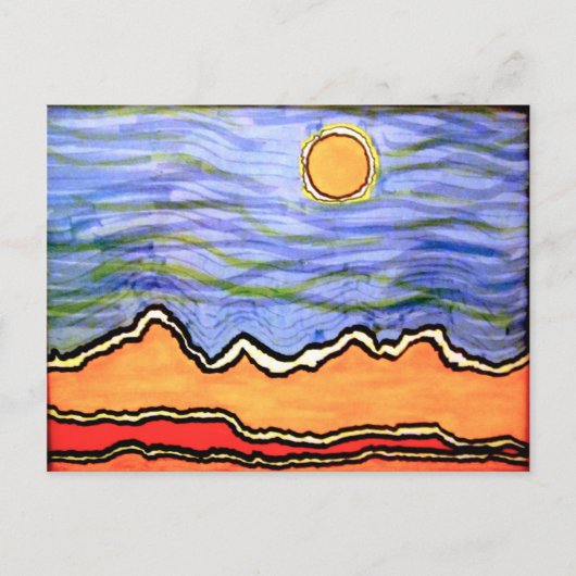 RT石製のドットマトリックス ポストカード (正面)