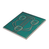 RT024のどレリーフ、浮き彫りの旧式な再生のタイル タイル (側面)