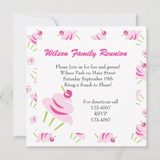 Rt ポップ・アートの cuPcaKeS 招待状 (正面)