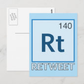 RT 140 /リツイート要素 ポストカード (正面/裏面)