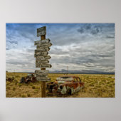 RT 66アリゾナ砂漠 ポスター (正面)