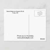 Rt 66タルサヴィンテージモーテルサインハガキ ポストカード (裏面)