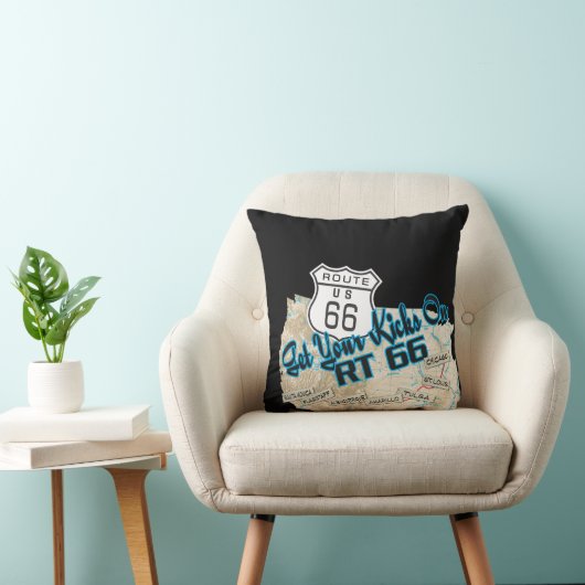 rt 66 get your kicks pillow 26 クッション (椅子)