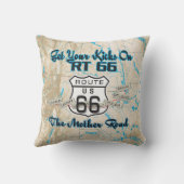 rt 66 get your kicks pillow 26blue クッション (裏面)