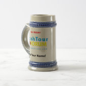 RT Beer Stein 2007 Blue/Yellow （お名前を追加） ビールジョッキ (正面左)