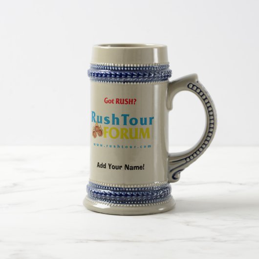 RT Beer Stein 2007 Blue/Yellow （お名前を追加） ビールジョッキ (右)