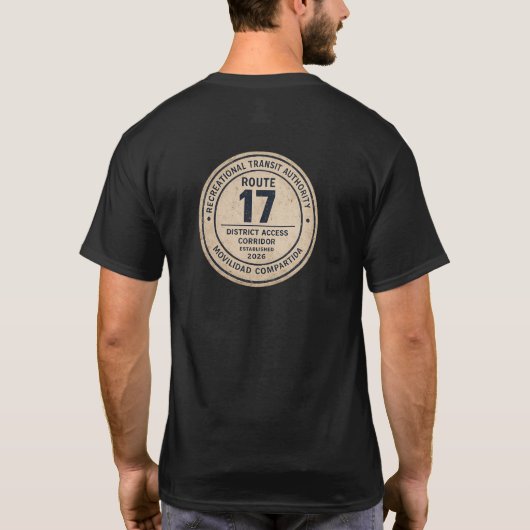 RTA Recreational Transit Authority D-17 バルセロナ Tシャツ (裏面)