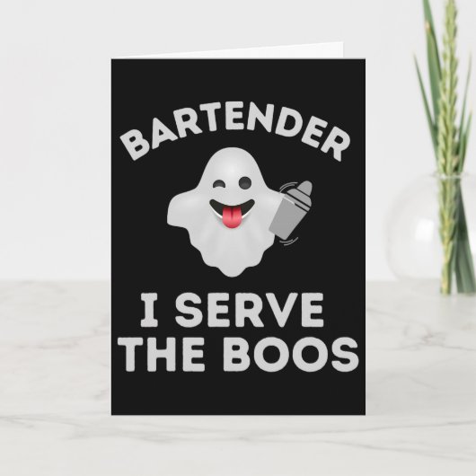 Rtender ハロウィンTシャツ Rtender ゴースト I Serve The カード (正面)