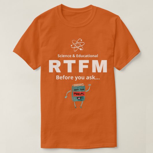 RTFM前頼 Tシャツ (デザイン正面)