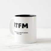 RTFM ツートーンマグカップ (正面左)