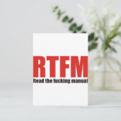RTFM ポストカード (スタンド正面)