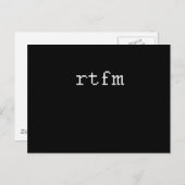RTFM ポストカード (正面/裏面)