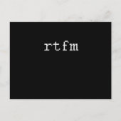 RTFM ポストカード (正面)