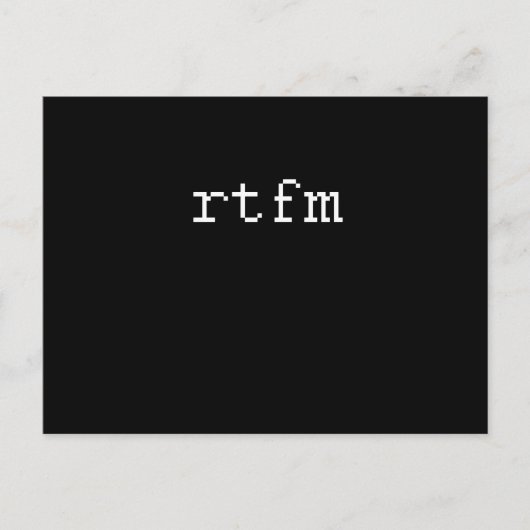 RTFM ポストカード (正面)