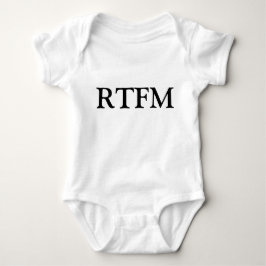RTFM マニュアルちゃんと読みなさい 新生児Tシャツ Funny ベビーボディスーツ