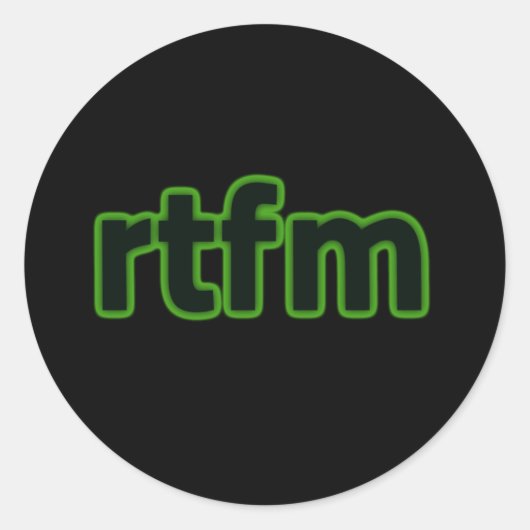rtfm ラウンドシール (正面)