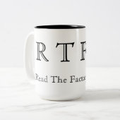 RTFM -工場マニュアルを読んで下さい ツートーンマグカップ (正面左)