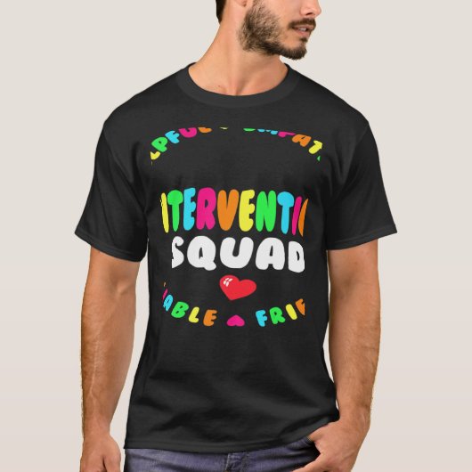RTIチーム対応教師の再開介入 Tシャツ (正面)