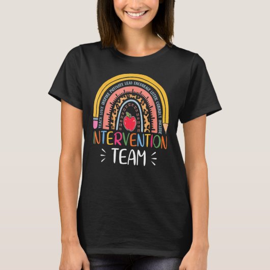 Rtiチーム応答介入先生スクールチーム Tシャツ (正面)