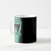Rtland Frog Funny City Art - Rtland Frog Protest コーヒーマグカップ (正面左)