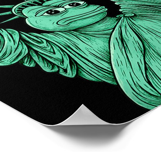 Rtland Frog Funny City Art - Rtland Frog Protest  ポスター (角)